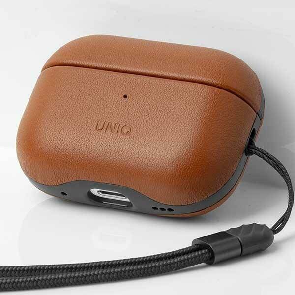 UNIQ etui Terra AirPods Pro 2 gen. Genuine Leather (2022/2023) brązowy/toffee brown