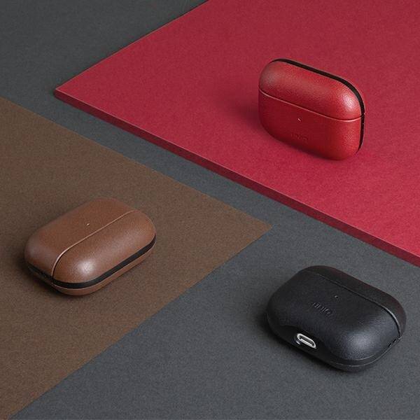 UNIQ etui Terra AirPods Pro Genuine Leather czerwony/red