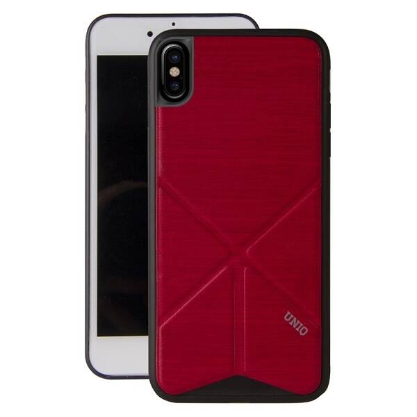 UNIQ etui Transforma Ligne iPhone X/Xs czerwony/fire red