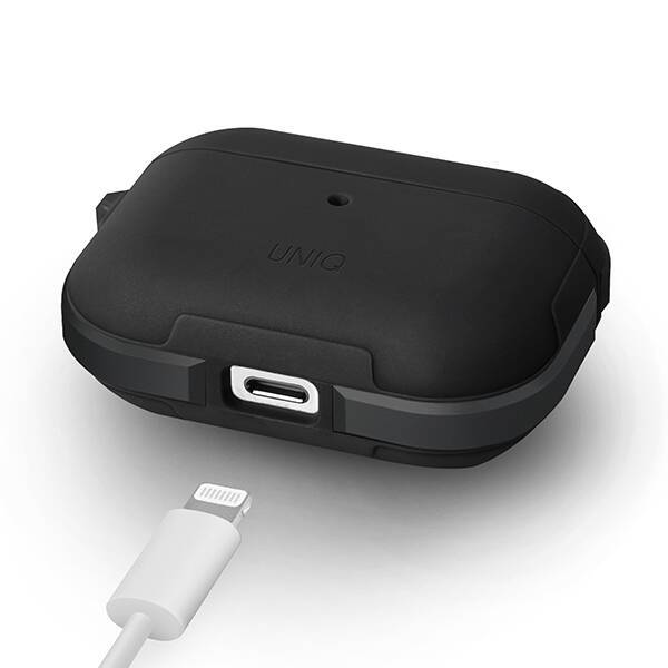 UNIQ etui Valencia AirPods Pro czarny/midnight black Antimicrobial