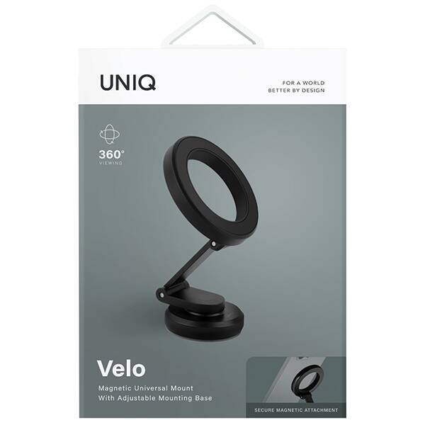 UNIQ uniwersalny magnetyczny uchwyt Velo czarny/midnight black