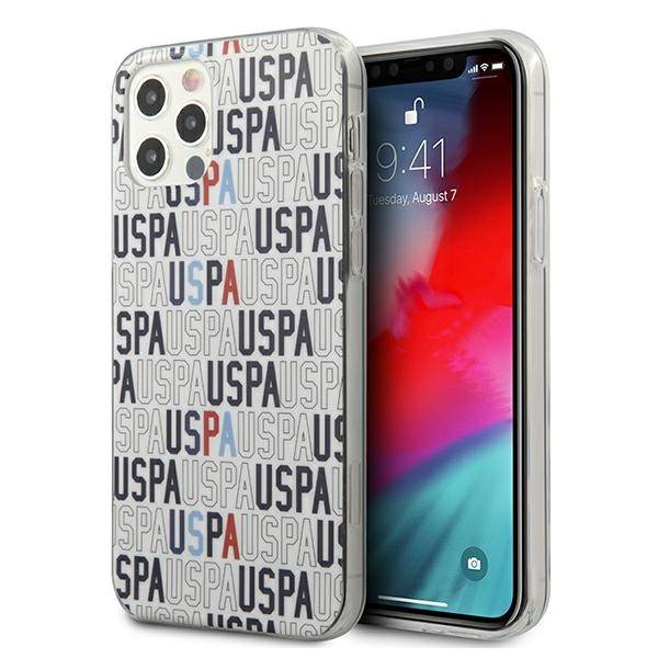 US POLO USHCP12MPCUSPA6 IPHONE 12/12 PRO 6,1" BIAŁY /WHITE LOGO MANIA COLLECTION