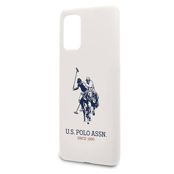 US Polo USHCS67SLHRWH S20+ G985 biały/white Silicone Collection