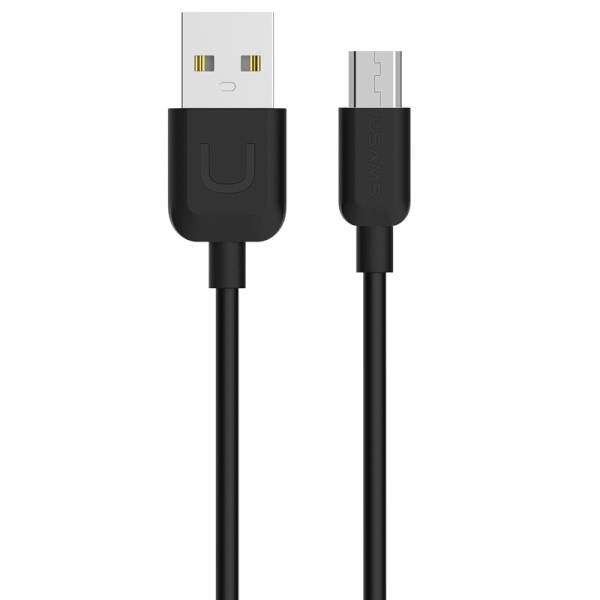 USAMS CABLE U-TURN MICROUSB 2A 1M BLACK