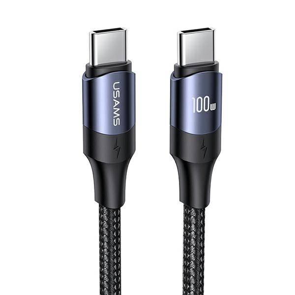 USAMS CABLE U71 USB-C - USB-C 100W FAST CHARGE 2M  BLACK