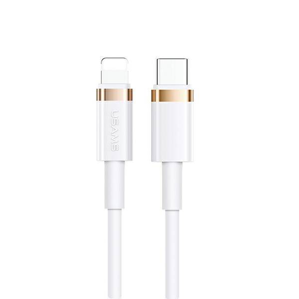 USAMS CABLE USB-C TO LIGHTNING 1.2M FAST CHARGE 20W WHITE