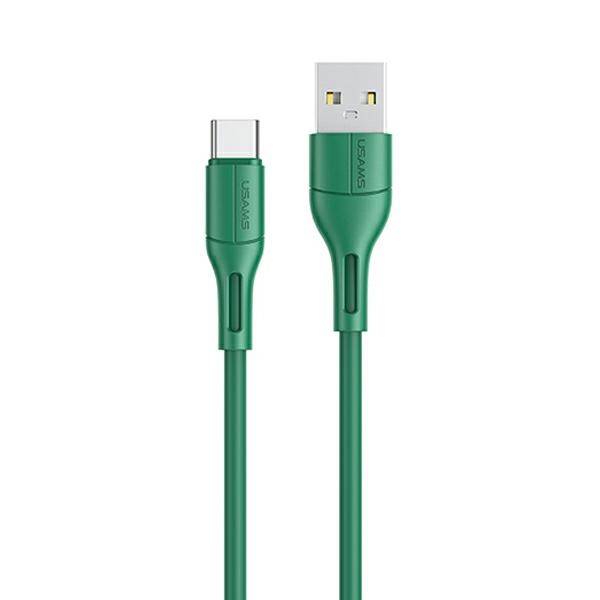 USAMS KABEL U68 USB-C 2A FAST CHARGE 1M ZIELONY/GREEN SJ501USB04 (US-SJ501)