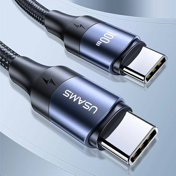 USAMS Kabel U71 USB-C na USB-C 3m 100W PD Fast Charge czarny/black SJ526USB01 (US-SJ526)