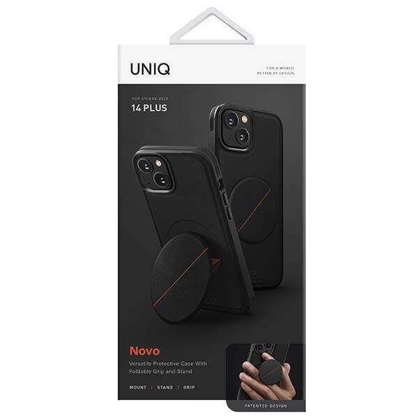 Uniq etui Novo iPhone 14 Plus / 15 Plus 6.7" czarny/midnight black