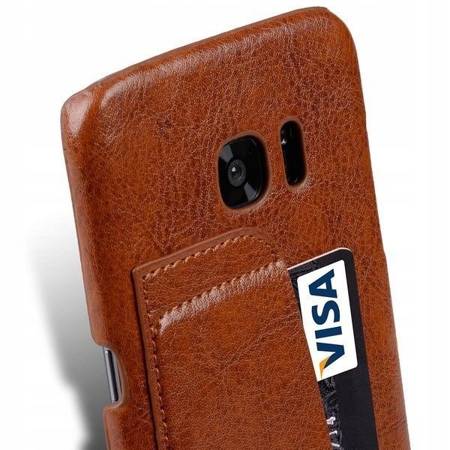 VETTI BACK COVER LEATHER CASE SAMSUNG GALAXY S6 EDGE BROWN