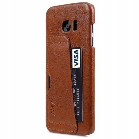 VETTI BACK COVER LEATHER CASE SAMSUNG GALAXY S6 EDGE BROWN