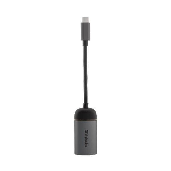 Verbatim Adapter USB-C - Ethernet         aluminiowy/aluminum 49146