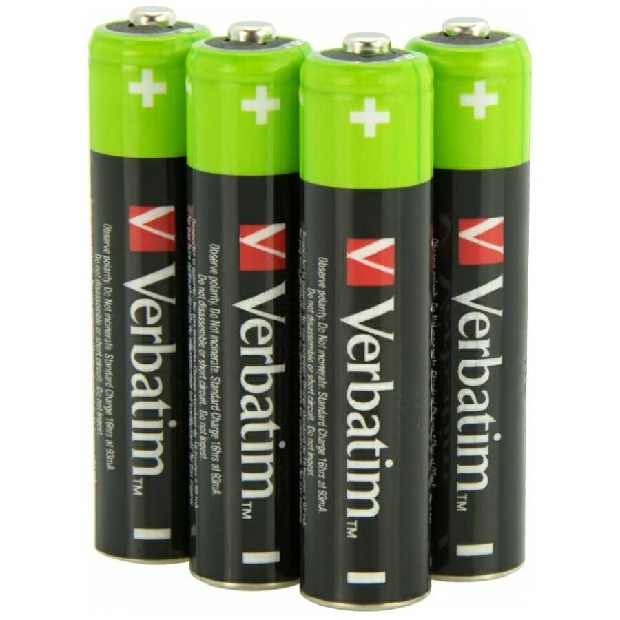 Verbatim Akumulator NiMH AA 2500mAh       Premium HR6 4szt czarny/ black 49517