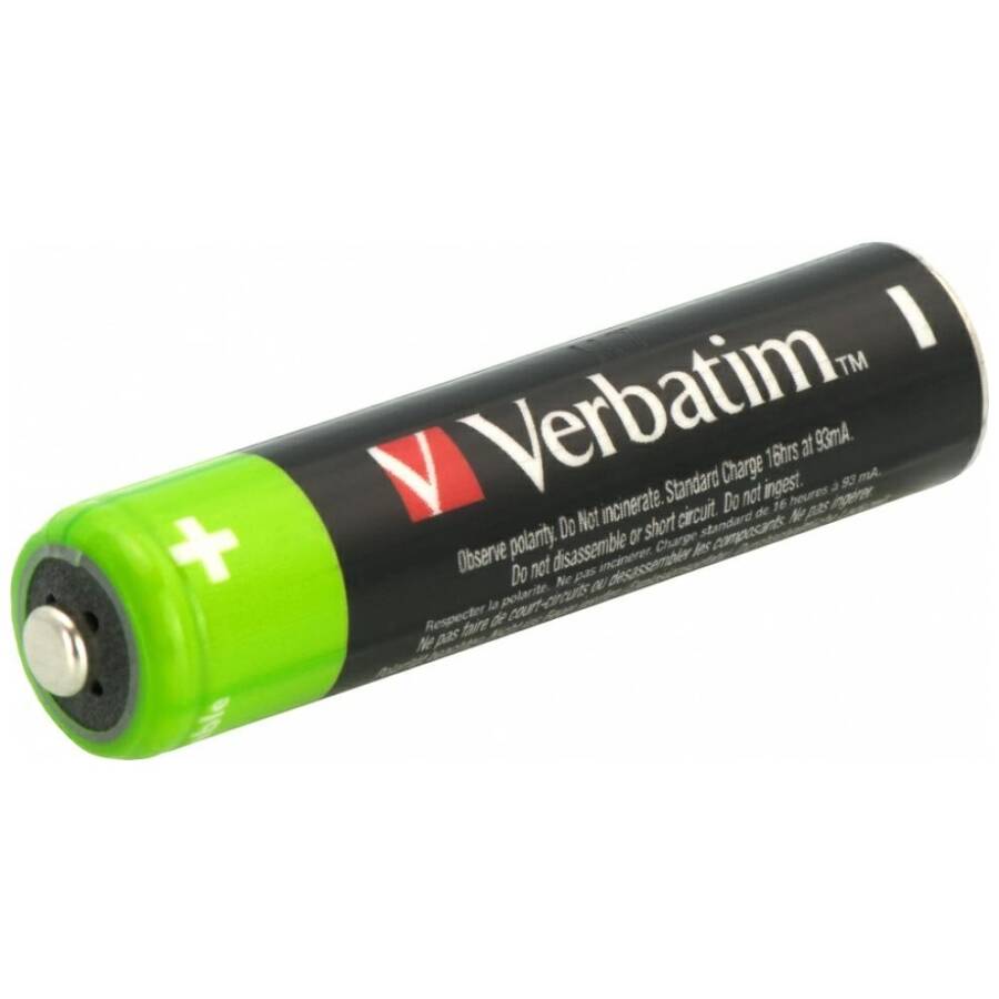 Verbatim Akumulator NiMH AA 2500mAh       Premium HR6 4szt czarny/ black 49517