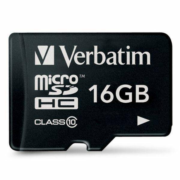 Verbatim Karta microSDHC 16GB V10 czarny/black 44010