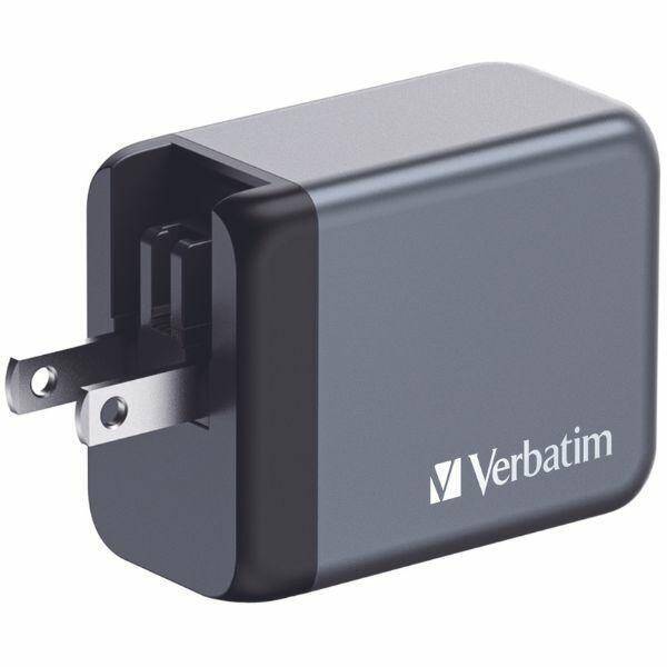 Verbatim Ładowarka sieciowa GaN 65W 2xUSB-C/USB-A + Adapter EU/UK/US GNC-65 32201