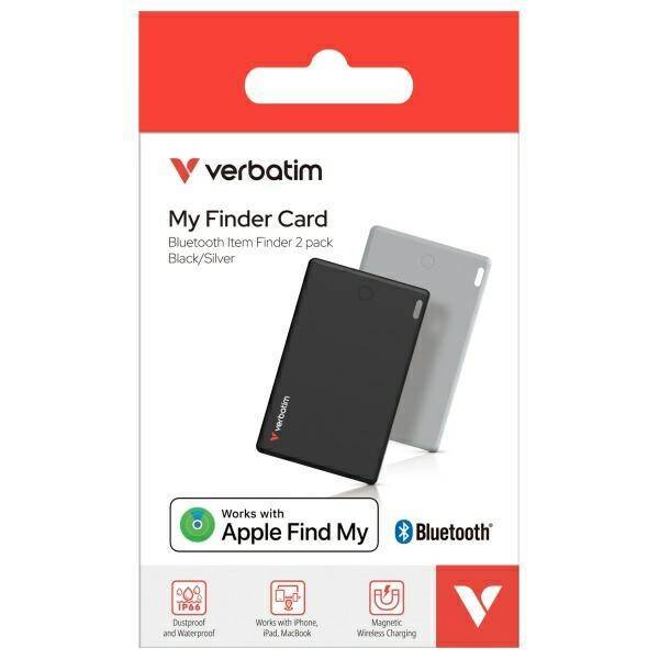 Verbatim My Finder Card Bluetooth czarny  srebrny/black silver - urządzenie do śledzenia 2szt MYFCR-02BS 32140