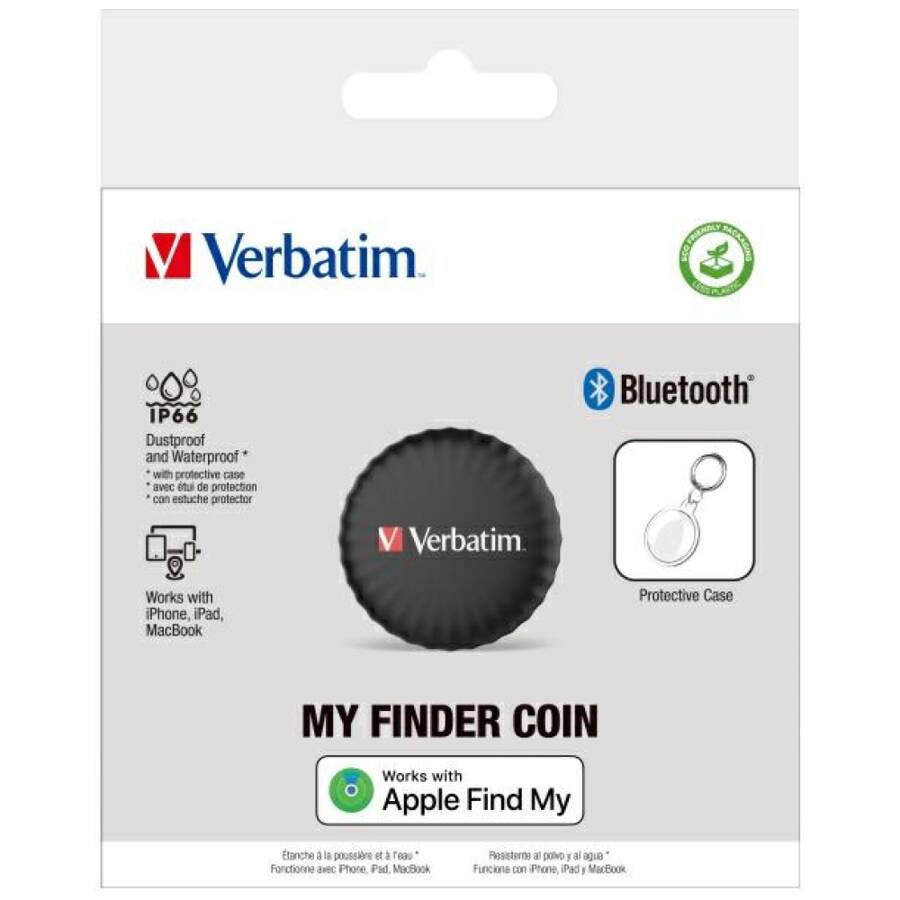 Verbatim My Finder Coin Bluetooth         czarny/black - urządzenie do śledzenia MYFC-01B 32133