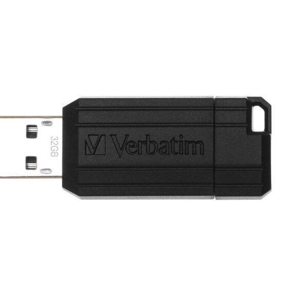 Verbatim Pendrive 32GB USB-A 2.0 PinStripe czarny/black 49064