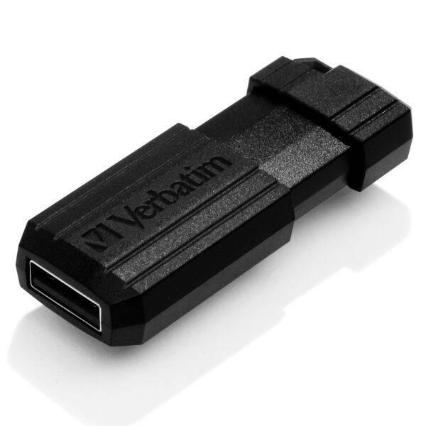 Verbatim Pendrive 64GB USB-A 2.0 PinStripe czarny/black 49065