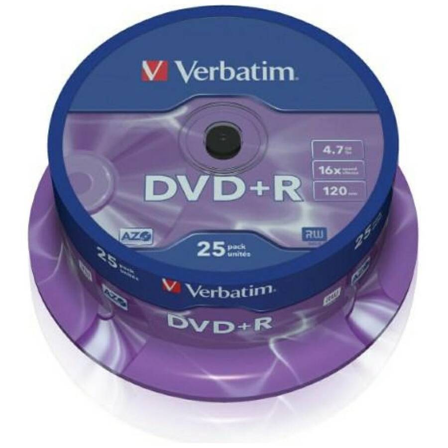 Verbatim Płyta DVD-R 4.7GB 16x AZO        srebrny/matt silver 25szt 43500