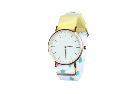 WATCH YELLOW AND WHITE PERFECT GIFT (15)