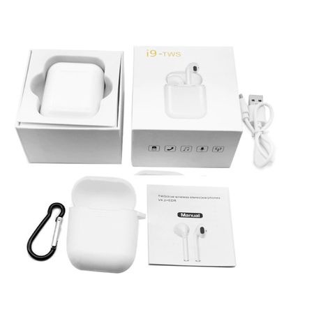 WIRELESS HEADPHONES WHITE I9S TWS