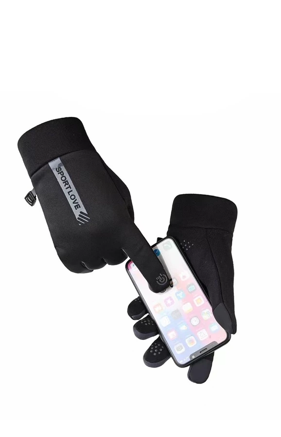 WOMEN'S WINDPROOF TELEPHONE GLOVES - PINK