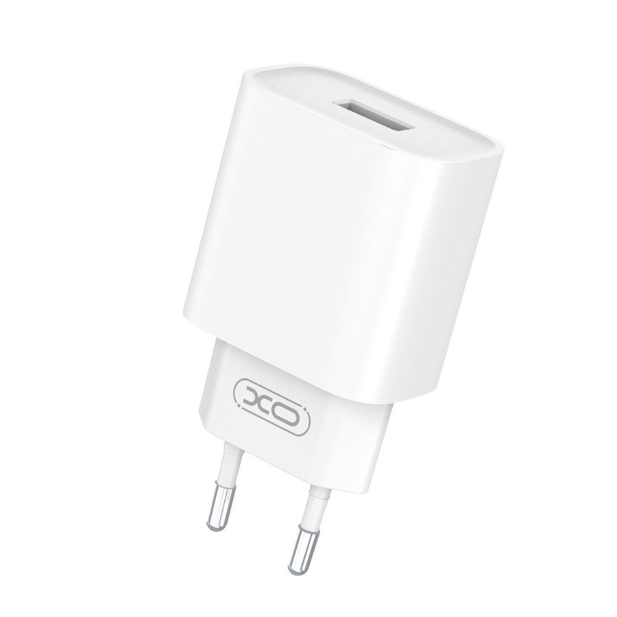 XO CE02D QC 3.0 18W 1x USB charger white + USB-C cable