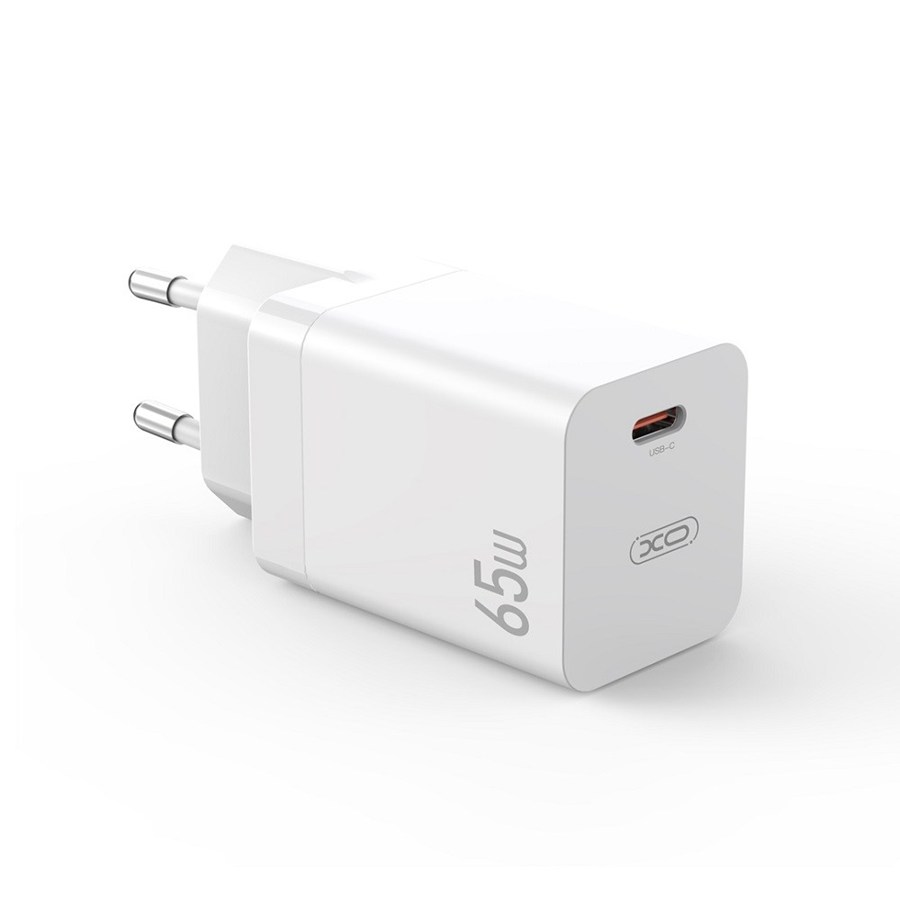 XO CE10 PD 65W PD charger 1x USB-C white + USB-C cable-USB-C