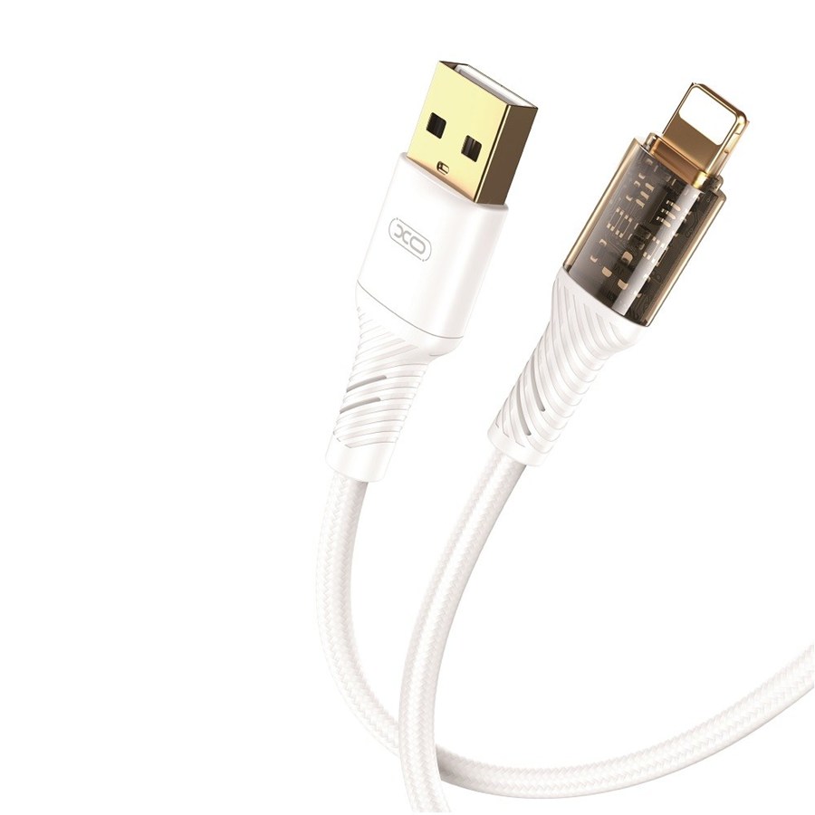 XO Clear Cable NB229 USB - Lightning 1.0 m 2.4a white