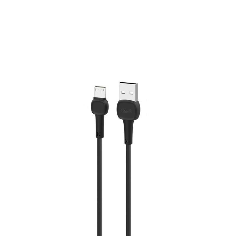 XO NB132 USB cable - microUSB 1.0 m 2a black