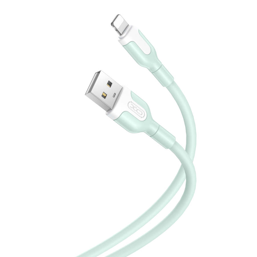 XO NB212 USB cable - Lightning 1.0 m 2.1a green