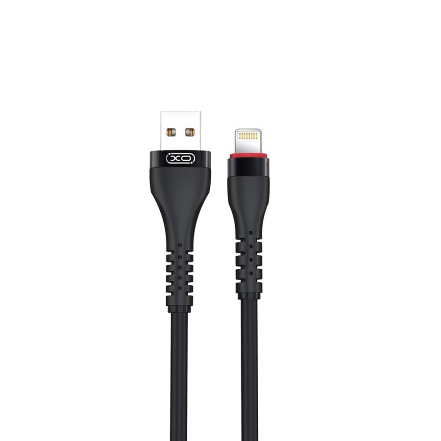 XO NB213 USB cable - lightning 1.0 m 2.4a black