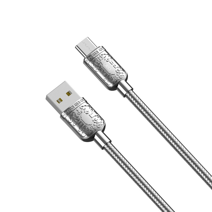 XO NB216 USB cable - USB -C 1.0 m 2.4a silver