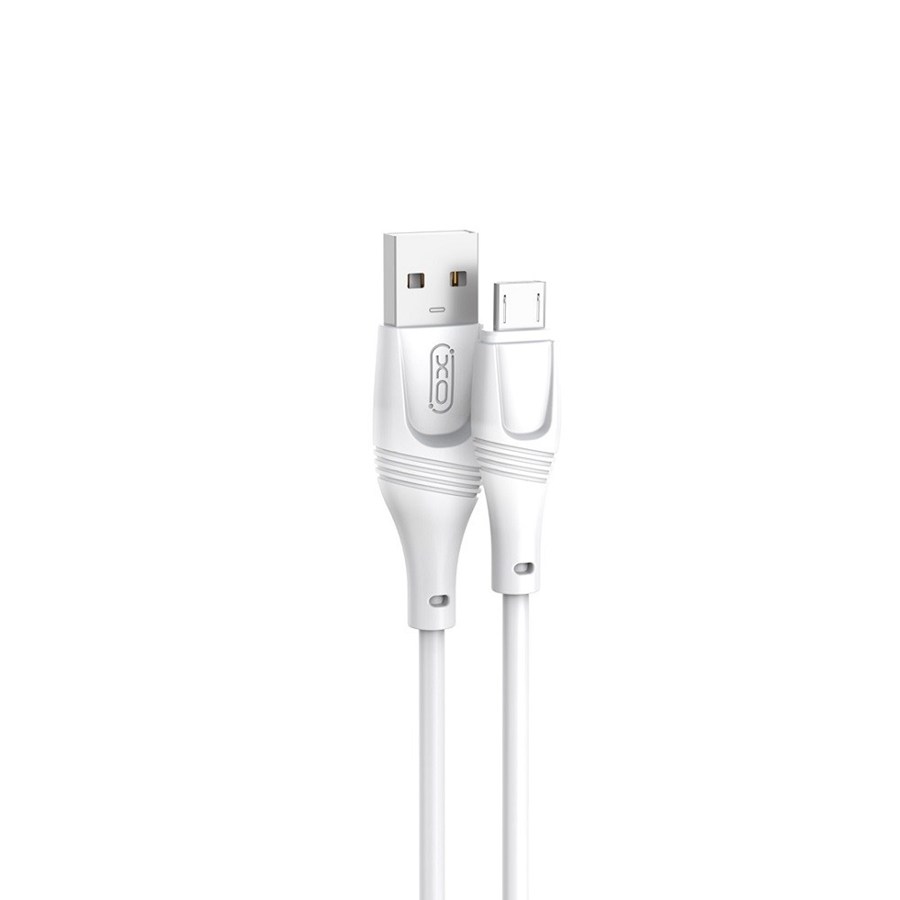 XO NB238 USB cable - microUSB 1.0 m 2.4a white