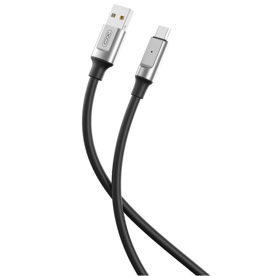 XO NB251 USB cable - microUSB 1.0 m 6a black