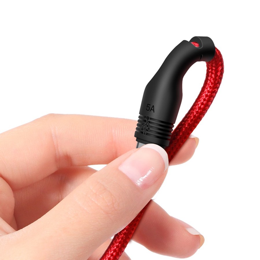 XO NB55 USB cable - microUSB 1.0 m 5a red