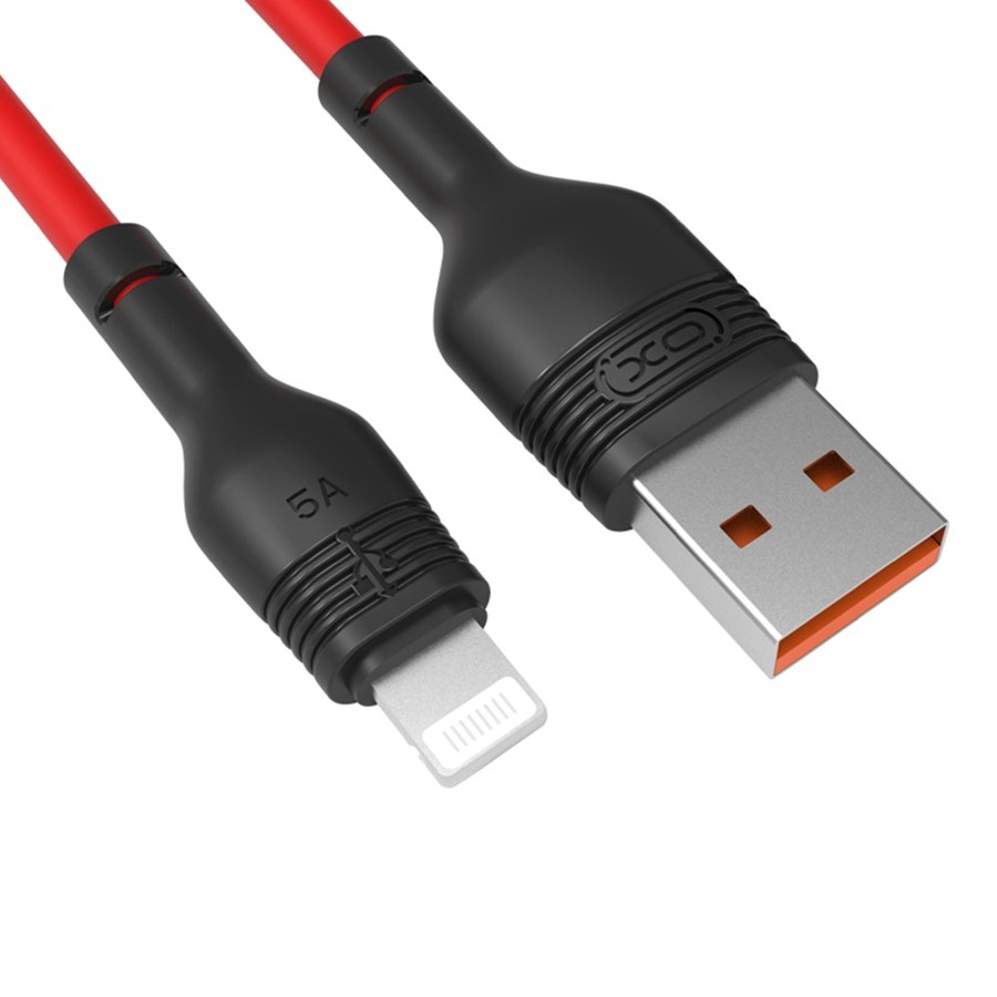 XO NB55 USB cable - microUSB 1.0 m 5a red