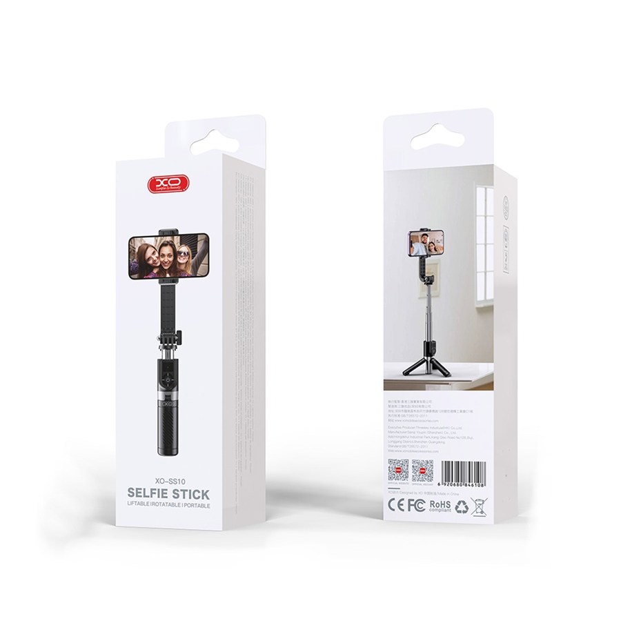 XO Selfie Stick Bluetooth Tripod SS10 Black 80cm