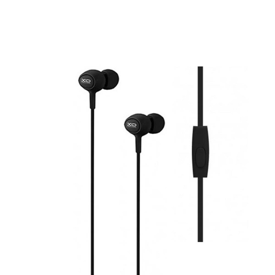 Xo wired headphones S6 Jack 3.5mm blackstel black