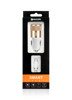 (4613) MOCOLO 1A ROSE GOLD CAR CHARGER + TYP-C 1M WHITE CABLE