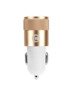 (4613) MOCOLO 1A ROSE GOLD CAR CHARGER + TYP-C 1M WHITE CABLE