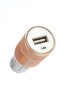 (4613) MOCOLO 1A ROSE GOLD CAR CHARGER + TYP-C 1M WHITE CABLE