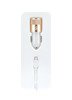 (4613) MOCOLO 1A ROSE GOLD CAR CHARGER + TYP-C 1M WHITE CABLE