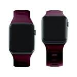 3MK Silicone Watch Strap ciemnofioletowy /mulberry dla Apple Watch 42/44/45/49mm