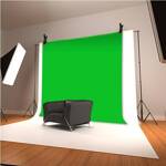 4smarts Tkanina Green-Screen Chroma-Key z uchwytami i oczkami mocującymi 3x2m 460519