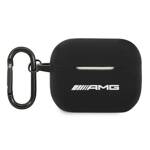 AMG AMAPRBK AIRPODS PRO COVER BLACK/BLACK SILICONE BIG LOGO