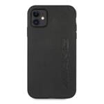 AMG AMHCN61DOLBK iPhone 11 / Xr 6,1"  czarny/black hardcase Leather Hot Stamped