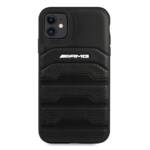 AMG AMHCN61GSEBK iPhone 11 / Xr 6,1" czarny/black hardcase Leather Debossed Lines